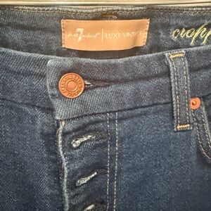7 For All Mankind Luxe Vintage High Rise Blue Jeans